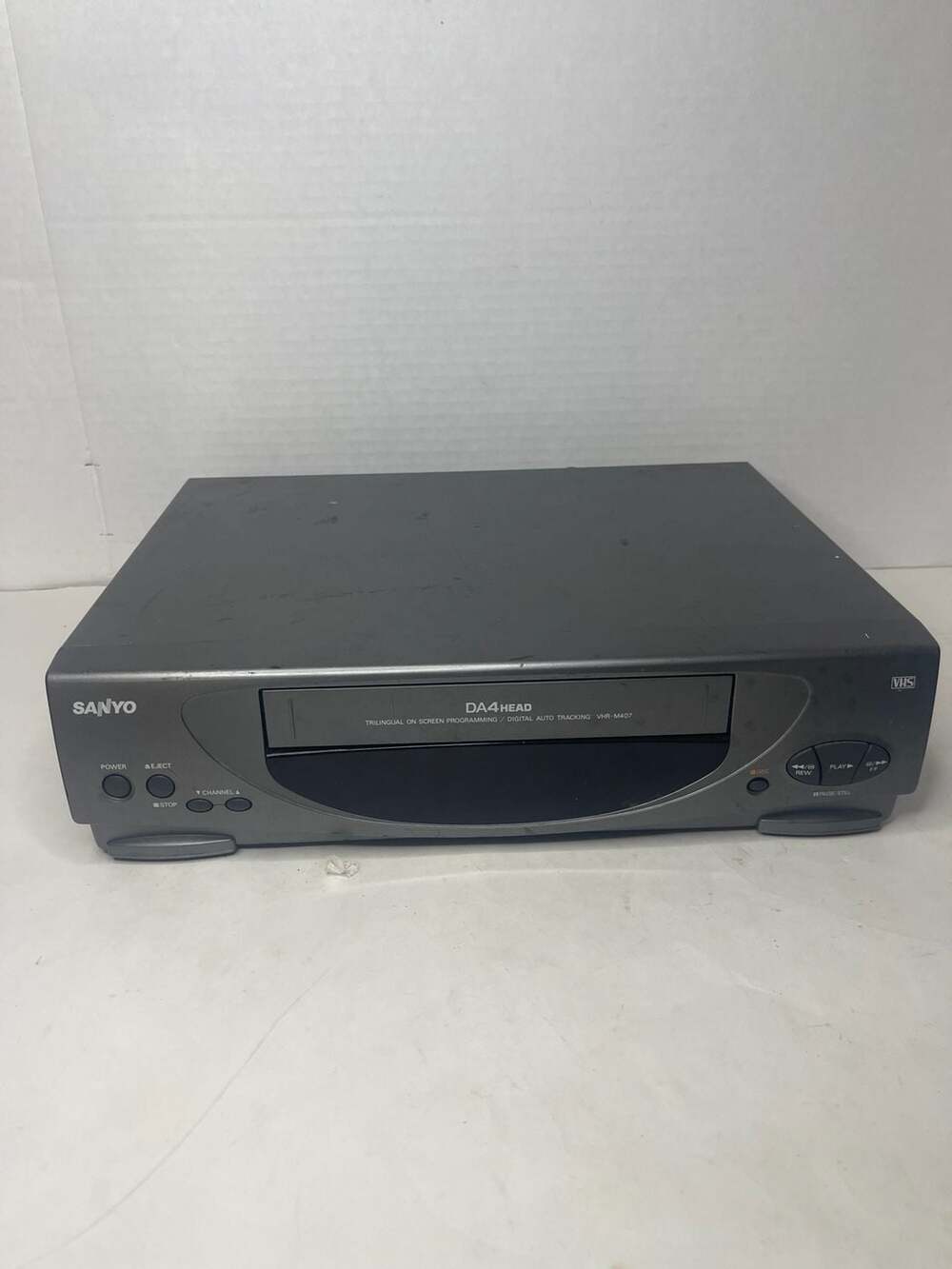 (Fully Works) Sanyo VHR-M407 DA4 Head VHS Video Cassette Recorder